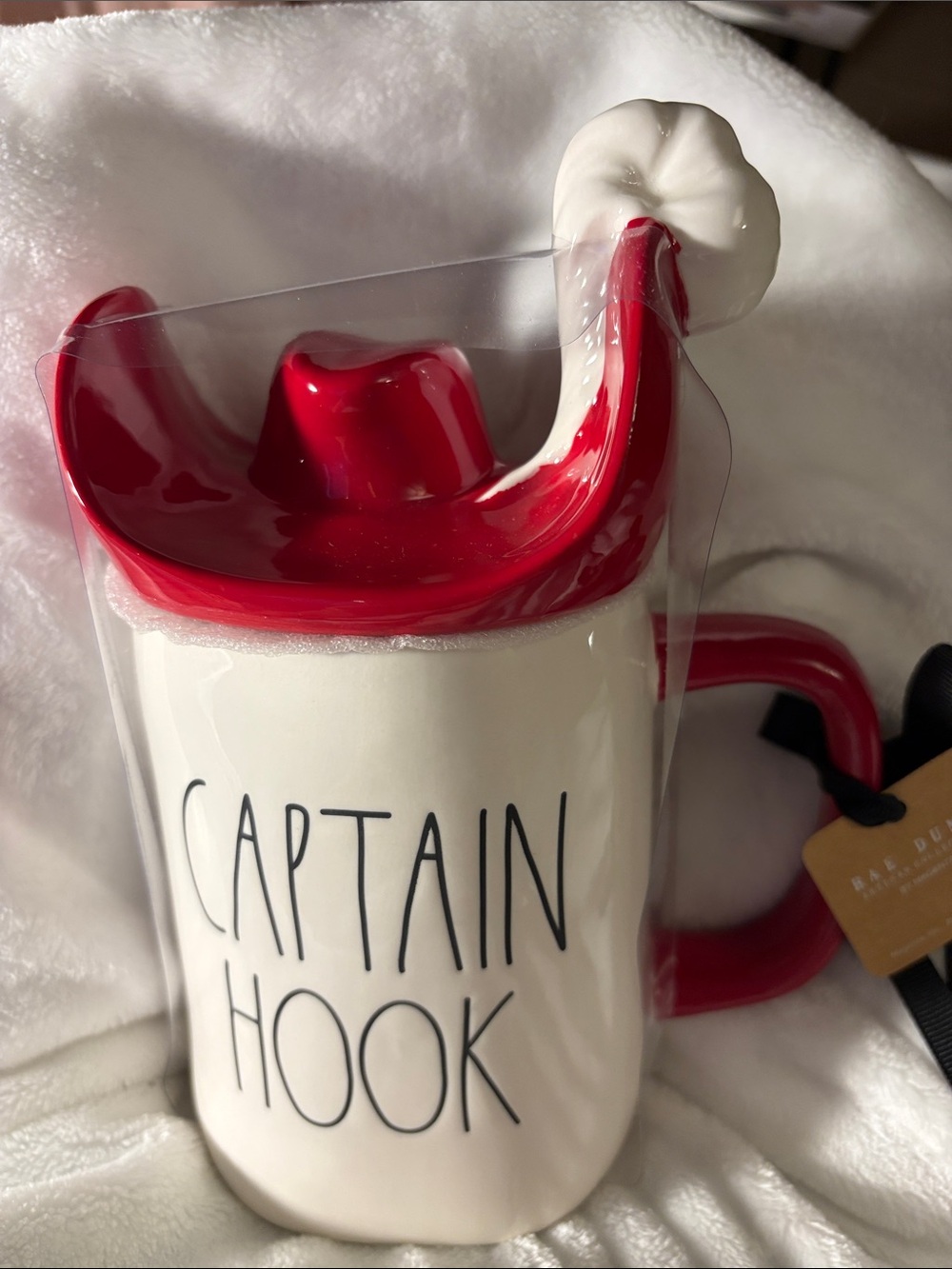 Captain Hook Rae Dunn Disney Mug With Lid - Brand New